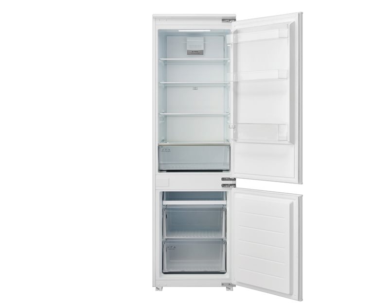 60 cm kyl och frys för inbyggnad H193, glidande dörr - vit