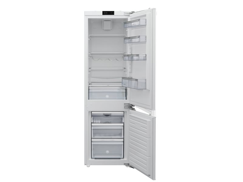 60 cm built-in bottom mount refrigerator H177, door on door - Bianco