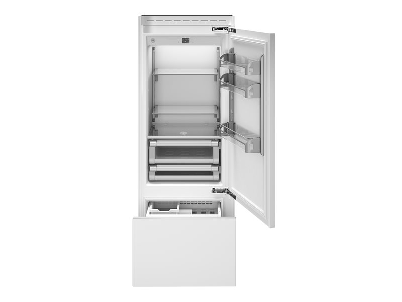 75 cm Built-In Bottom Mount, Panel Ready Right hinges - Bianco