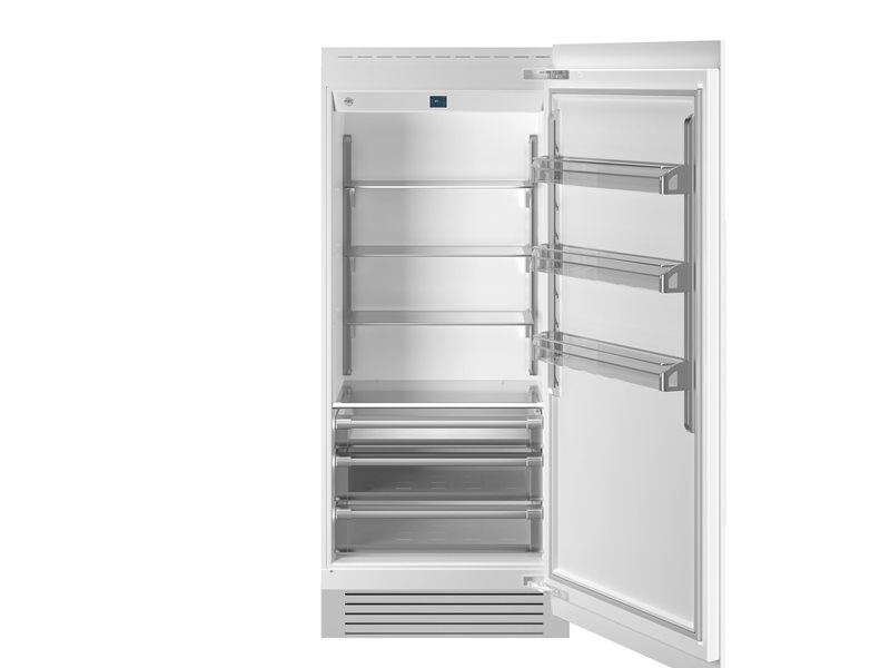 90 cm kylskåp för inbyggnad, för panel - Panelen klar