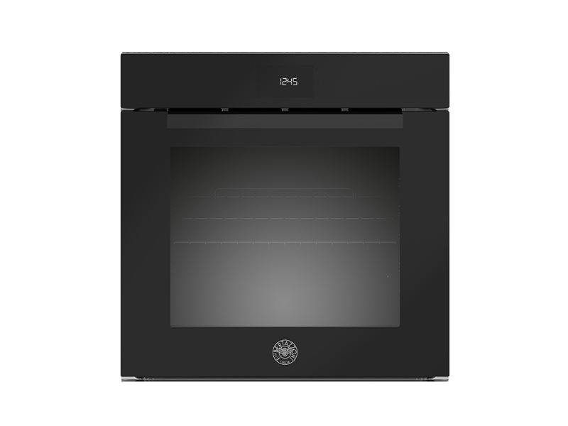 60cm Electric Built-in Oven LCD display, steam assist - svart glas