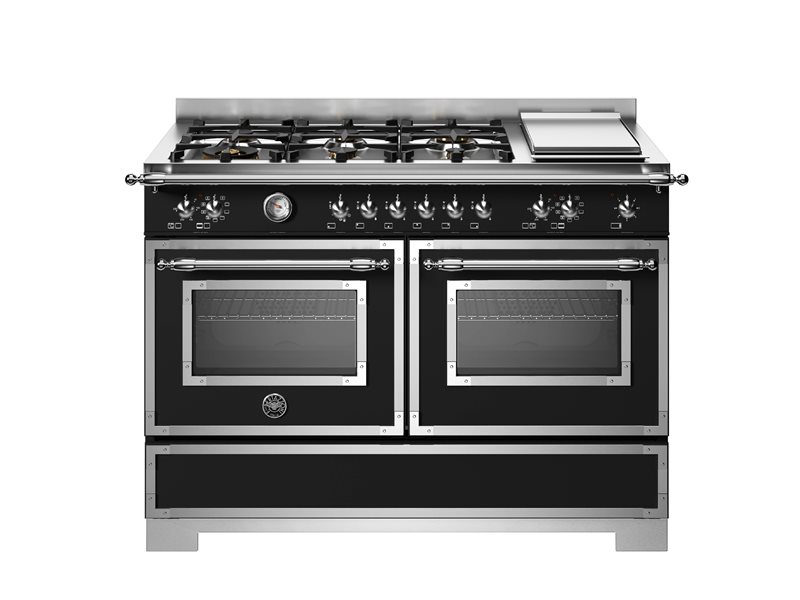 120 cm 6-brännare + grill, elektrisk dubbelugn