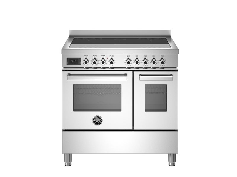 90 cm induction top electric double oven - Stainless Steel