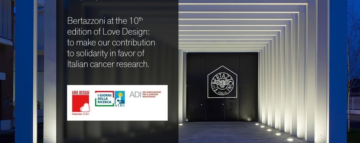 Bertazzoni på den 140:e upplagan av Love Design: för att ge vårt bidrag till solidaritet till förmån för italiensk cancerforskning - Bertazzoni